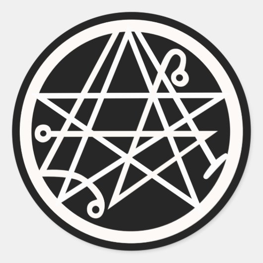 Necronomicon Classic Round Sticker (Vorderseite)