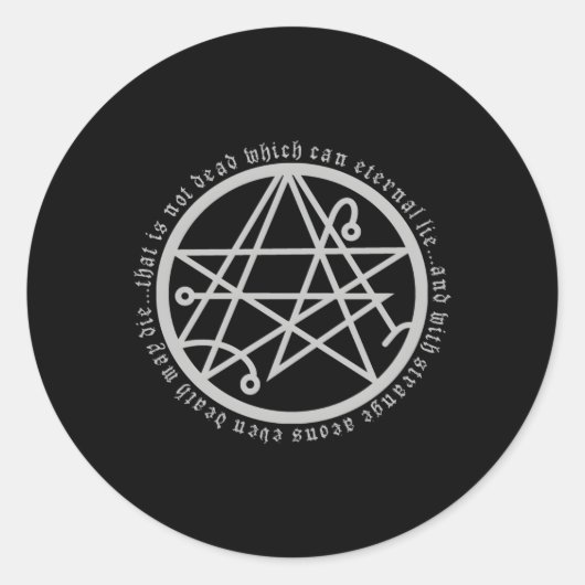 Necronomicon-Sigil des Gateways Runder Aufkleber (Vorderseite)