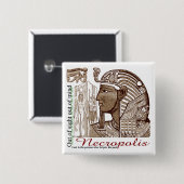 Necropolis aus den Augen aus Sinnesknopf heraus Button (Vorne & Hinten)