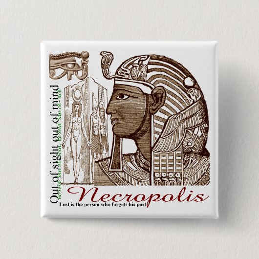 Necropolis aus den Augen aus Sinnesknopf heraus Button (Vorderseite)