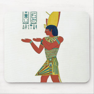 Nectanebo I die doppelte Krone tragend Mousepad