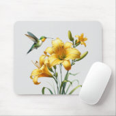 Nectar Blaster: Hummingbird & Lily Mousepad (Mit Mouse)