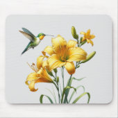 Nectar Blaster: Hummingbird & Lily Mousepad (Vorne)