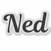 Ned Aufkleber (Vorderseite)