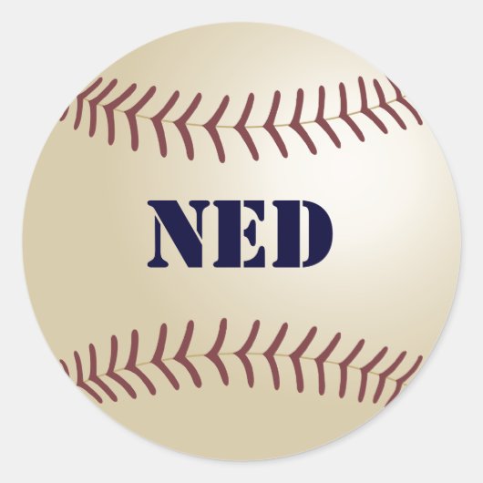 Ned Baseball Sticker / Siegel (Vorderseite)