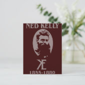 Ned Kelly Design Postkarte (Stehend Vorderseite)