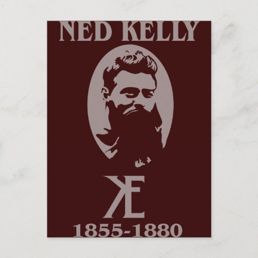 Ned Kelly Design Postkarte (Vorderseite)