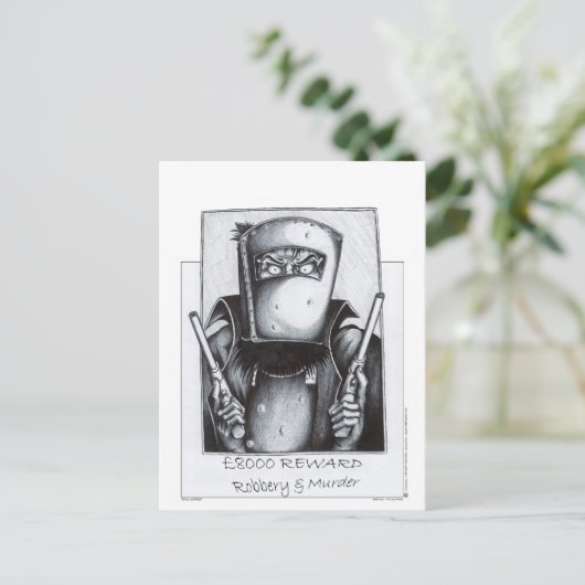 Ned Kelly (Gewollt Poster) Postkarte (Stehend Vorderseite)