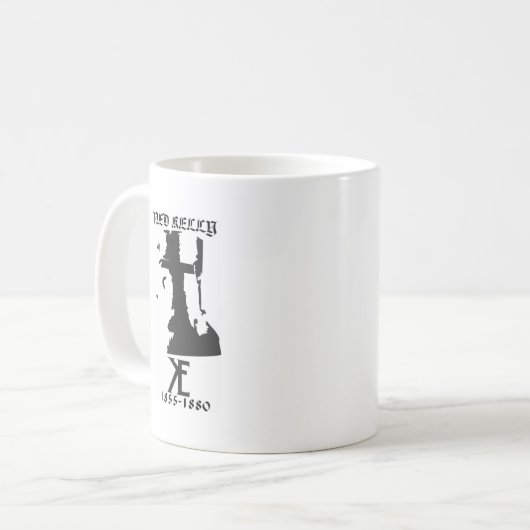 Ned Kelly Sturzhelm Kaffeetasse (Vorderseite Links)