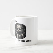 Ned und Kaffee (oder Tee) Kaffeetasse (Vorderseite Links)