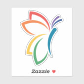 NEDA Butterfly Vinyl Sticker (Blatt)