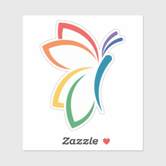 NEDA Butterfly Vinyl Sticker (Blatt)