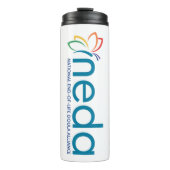 NEDA Logo Wasserflasche Thermosbecher (Vorderseite)