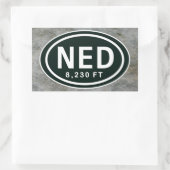 Nederland CO 8.230 FT Erhöhung NED Stickers (Tasche)