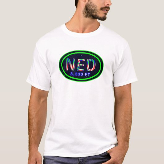 Nederland CO 8 230 FT Gefärbte Krawatte T - Shirt (Vorderseite)