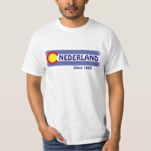 Nederland Colorado lokales Flaggen-Wertt-stück T-Shirt