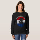 Nederland Dutch Flag Emblem Dutch Pride Holland Ne Sweatshirt (Vorne ganz)