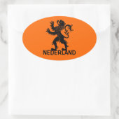 Nederland Lion Ovaler Aufkleber (Tasche)