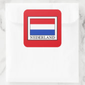 Nederland Quadratischer Aufkleber (Tasche)