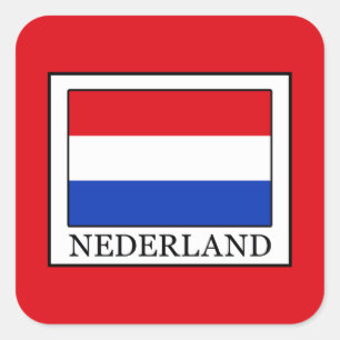 Nederland Quadratischer Aufkleber