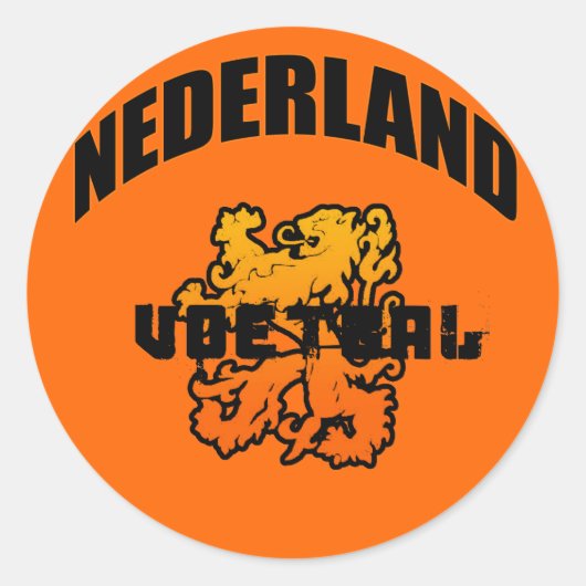 Nederland Voetbal 2010 Geschenke Runder Aufkleber (Vorderseite)