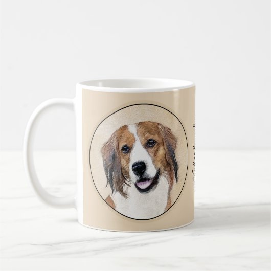 Nederlandse Kooikerhondje Malerei - Hund Art Kaffeetasse (Links)