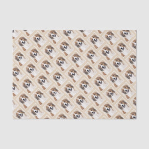 Nederlandse Kooikerhondje Malerei - Hund Art Seidenpapier