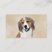 Nederlandse Kooikerhondje Malerei - Hund Art Visitenkarte (Rückseite)