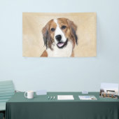 Nederlandse Kooikerhondje Malerei - Hunde Kunst Banner (Messeveranstaltung)