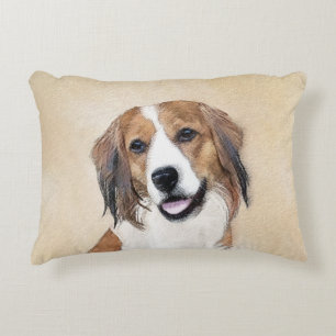 Nederlandse Kooikerhondje Malerei - Hunde Kunst Dekokissen