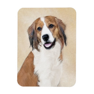 Nederlandse Kooikerhondje Malerei - Hunde Kunst Magnet