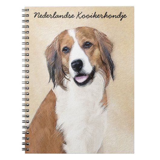 Nederlandse Kooikerhondje Malerei - Hunde Kunst Notizblock (Vorderseite)