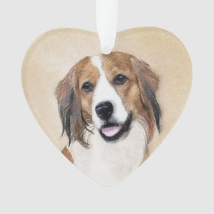 Nederlandse Kooikerhondje Malerei - Hunde Kunst Ornament