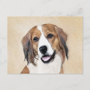 Nederlandse Kooikerhondje Malerei - Hunde Kunst Postkarte