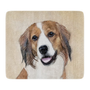 Nederlandse Kooikerhondje Malerei - Hunde Kunst Schneidebrett
