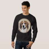 Nederlandse Kooikerhondje Malerei - Hunde Kunst Sweatshirt (Vorne ganz)