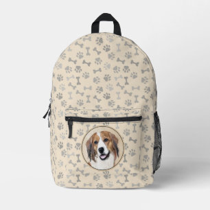Nederlandse Kooikerhondje Malerei - Hundekunst Bedruckter Rucksack