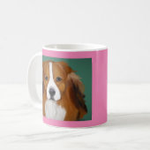 Nederlandse Kooikerhondjes Kaffeetasse (Vorderseite Links)