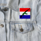 Nederlandse vlag met AK47 Button (Beispiel)