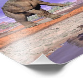 Nedoceratops/diceratops Dinosaurier in der Natur Fotodruck (Ecke)