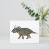 Nedoceratops Dinosaurier Running Postkarte (Stehend Vorderseite)