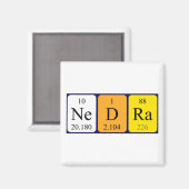 Nedra Periodenmagnet Magnet (Vorderseite/Rückseite)