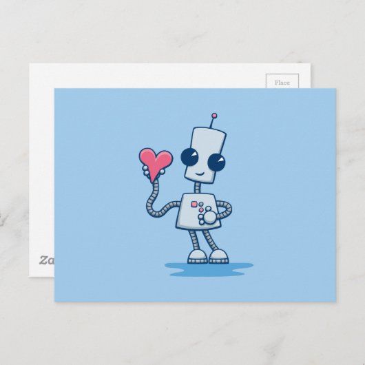 Ned's Heart Postkarte (Vorne/Hinten)