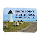 Ned's Point Lighthouse, Massachusetts Foto Magnet (Horizontal)