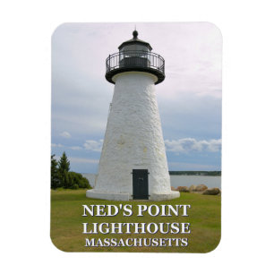 Ned's Point Lighthouse, Massachusetts Foto Magnet