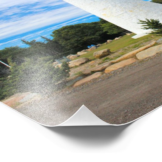 Ned's Point Lighthouse, Massachusetts Foto Print (Ecke)