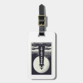 Ned's Point Lighthouse Massachusetts Moon Gepäckanhänger (Vorderseite vertikal)