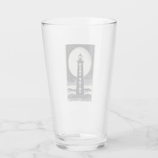 Ned's Point Lighthouse Massachusetts Moon Glas (Rückseite)