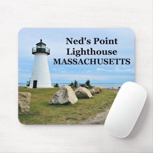 Ned's Point Lighthouse, Massachusetts Mousepad (Mit Mouse)