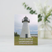 Ned's Point Lighthouse, Massachusetts Postkarte (Stehend Vorderseite)